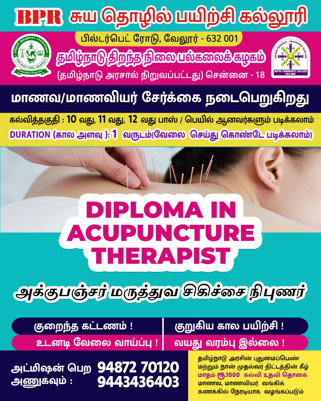 Diploma in Acupuncture Therapist